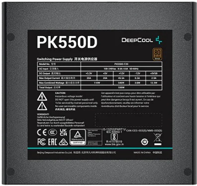DEEPCOOL 550W PK550D 80+ Bronze Güç Kaynağı